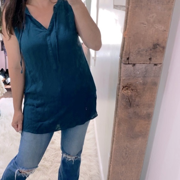 Prana turquoise top size large - Picture 1 of 7